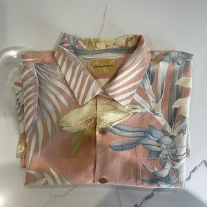 Tommy Bahama Plant Print Hawaiian Shirt